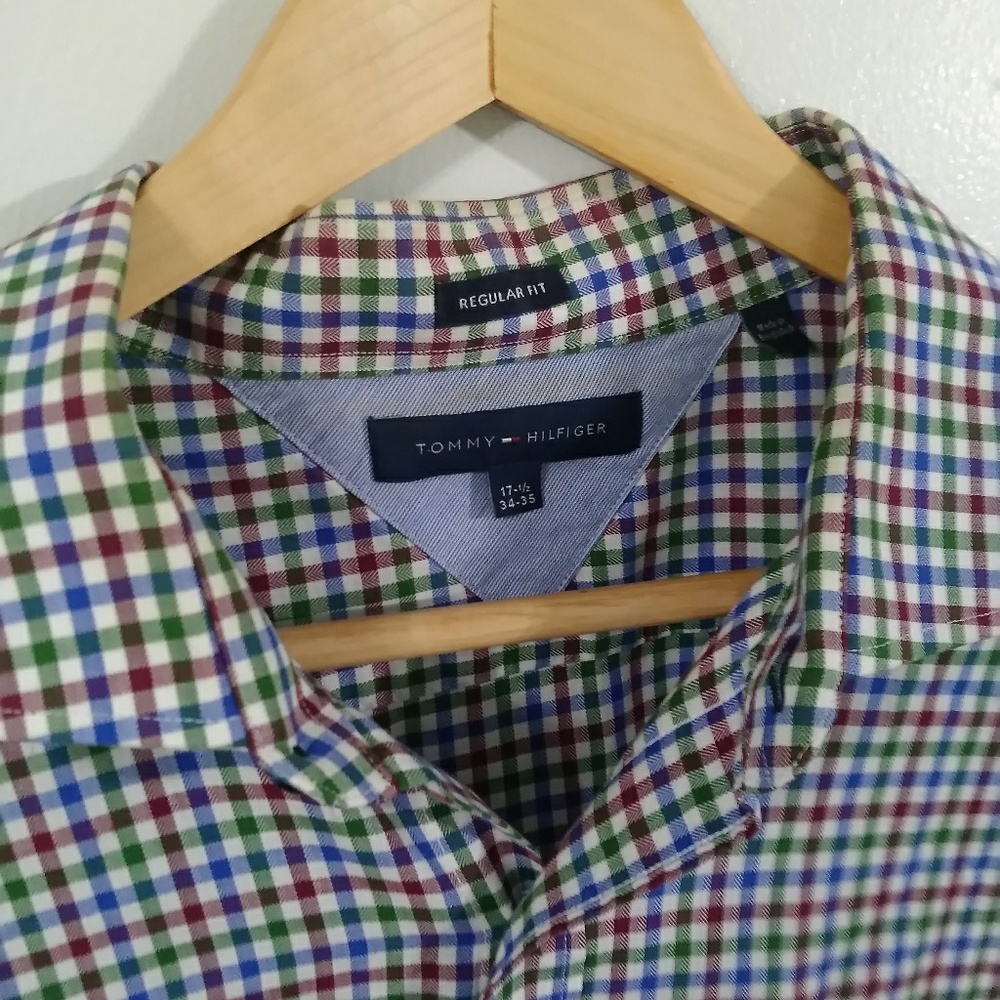 Tommy Hilfiger. Long sleeve.  17 1/2.  34-35.